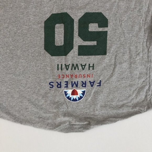 University Of Hawaii Shirt Adult XL Gray Short Sleeve Stretch Shirt Size XL Men - Picture 13 of 13